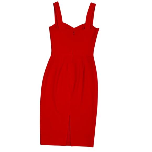 Dress The Population Nicole Sweetheart Sheath Dress In Garnet - Picture 2 of 7